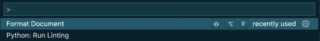 acceder al Command Palette de vscode