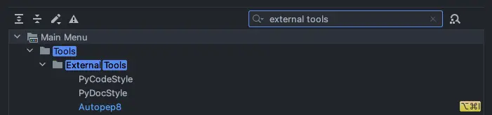External tools