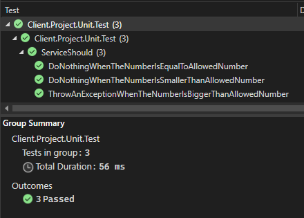 Mock Interfaces, Test in Green