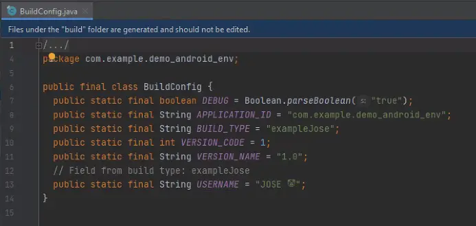 Imagen elegir un buildType parte II